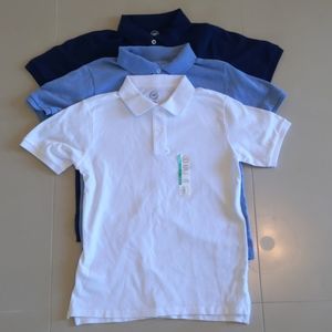 3 count short sleeve polos